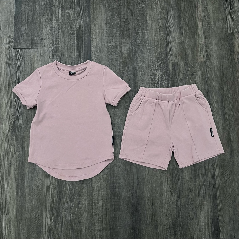 Kids Pink T-Shirt and Shorts Set